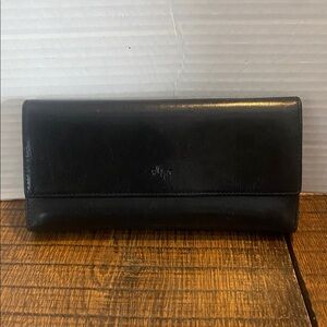 MONSAC Women’s Premium Black Leather Organizer Wallet